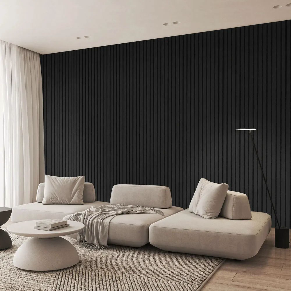 Pannello da parete fonoassorbente in legno (270 × 110 cm)