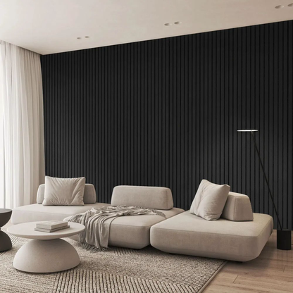 Pannello da parete fonoassorbente in legno (270 × 110 cm)