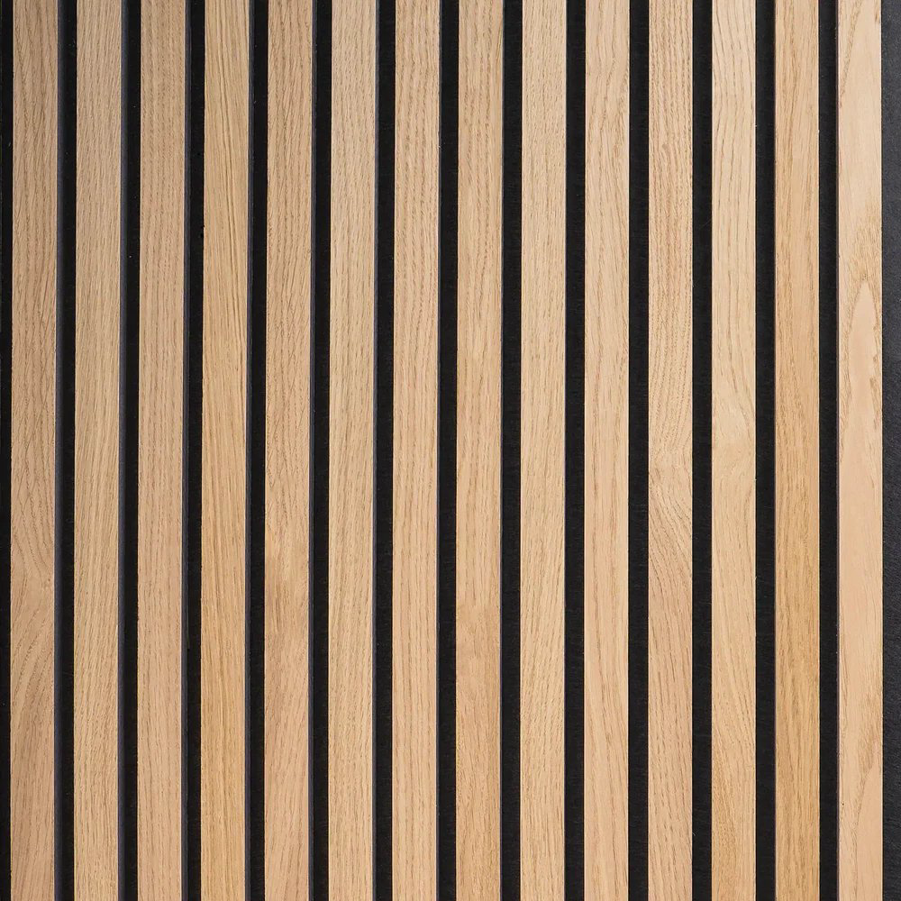 Pannello da parete fonoassorbente in legno (270 × 110 cm)